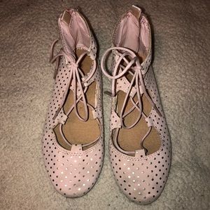 Cute pink strappy shoes